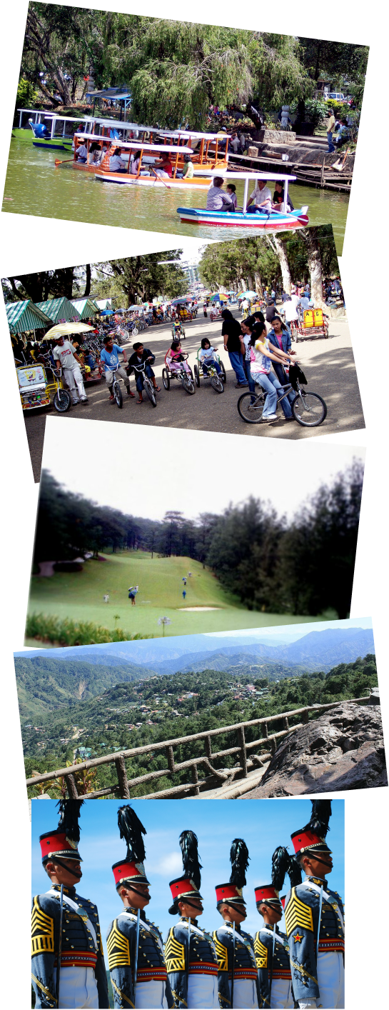 Baguio City, Burnham Park, Mines View Park, Camp John Hay, PMA