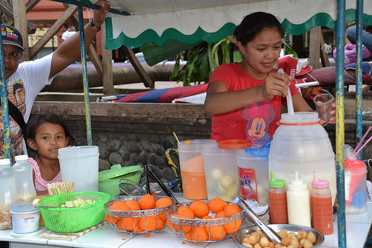 streetfood, tokneneng, kwekwek, fisballs, buko juice, Davao City